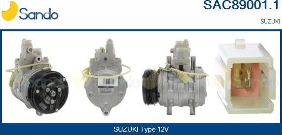Sando SAC89001.1 - Compresseur, climatisation droxauto.com