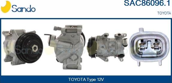 Sando SAC86096.1 - Compresseur, climatisation droxauto.com