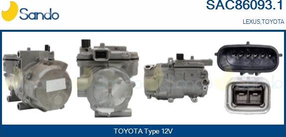 Sando SAC86093.1 - Compresseur, climatisation droxauto.com