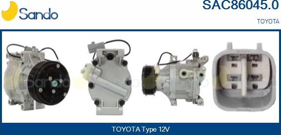Sando SAC86045.0 - Compresseur, climatisation droxauto.com