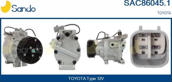 Sando SAC86045.1 - Compresseur, climatisation droxauto.com