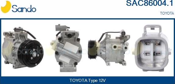 Sando SAC86004.1 - Compresseur, climatisation droxauto.com