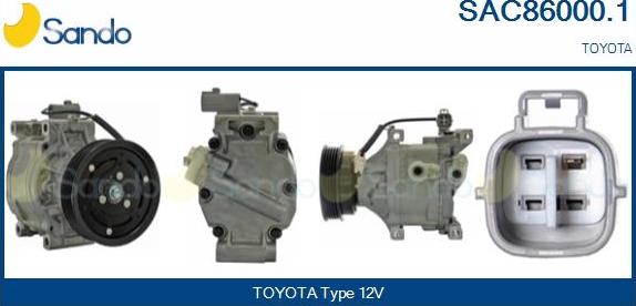 Sando SAC86000.1 - Compresseur, climatisation droxauto.com