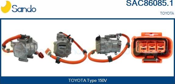 Sando SAC86085.1 - Compresseur, climatisation droxauto.com