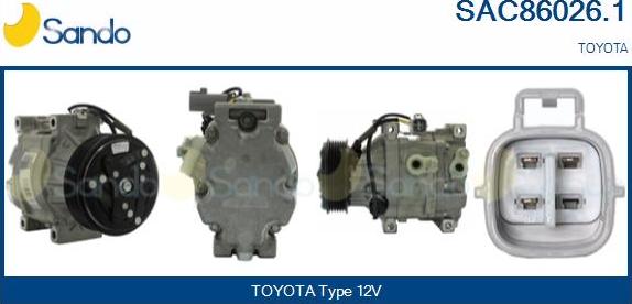 Sando SAC86026.1 - Compresseur, climatisation droxauto.com