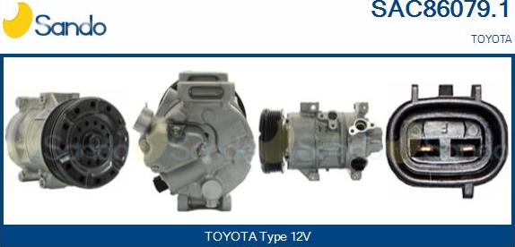 Sando SAC86079.1 - Compresseur, climatisation droxauto.com