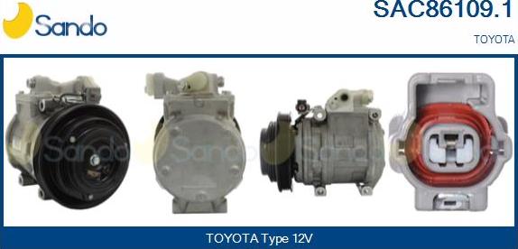 Sando SAC86109.1 - Compresseur, climatisation droxauto.com