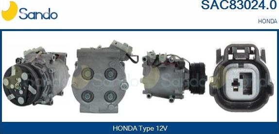 Sando SAC83024.0 - Compresseur, climatisation droxauto.com