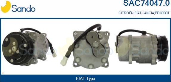 Sando SAC74047.0 - Compresseur, climatisation droxauto.com
