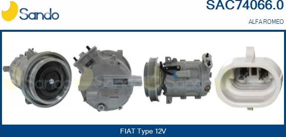 Sando SAC74066.0 - Compresseur, climatisation droxauto.com