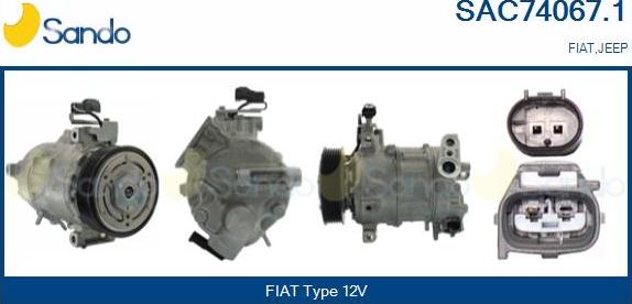 Sando SAC74067.1 - Compresseur, climatisation droxauto.com