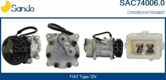 Sando SAC74006.0 - Compresseur, climatisation droxauto.com