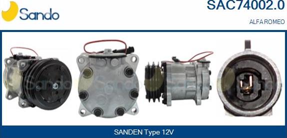 Sando SAC74002.0 - Compresseur, climatisation droxauto.com