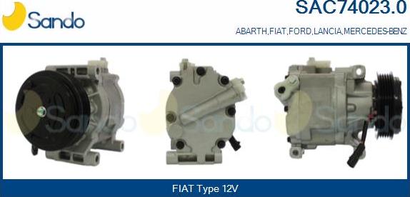 Sando SAC74023.0 - Compresseur, climatisation droxauto.com