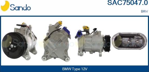 Sando SAC75047.0 - Compresseur, climatisation droxauto.com