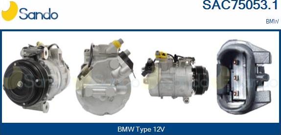 Sando SAC75053.1 - Compresseur, climatisation droxauto.com
