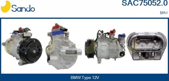 Sando SAC75052.0 - Compresseur, climatisation droxauto.com