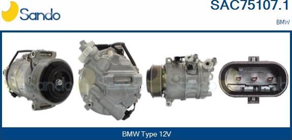 Sando SAC75107.1 - Compresseur, climatisation droxauto.com