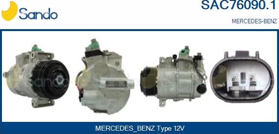 Sando SAC76090.1 - Compresseur, climatisation droxauto.com