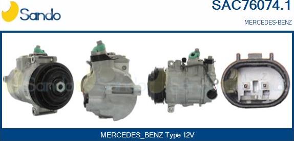 Sando SAC76074.1 - Compresseur, climatisation droxauto.com