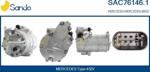 Sando SAC76146.1 - Compresseur, climatisation droxauto.com