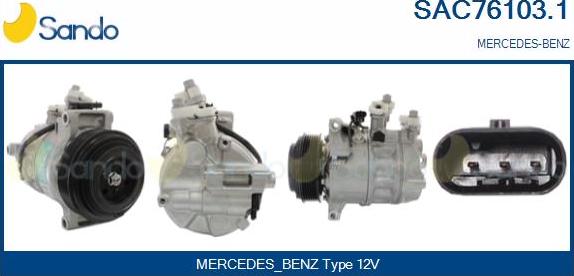 Sando SAC76103.1 - Compresseur, climatisation droxauto.com