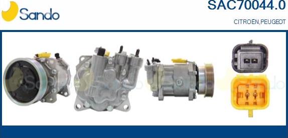 Sando SAC70044.0 - Compresseur, climatisation droxauto.com