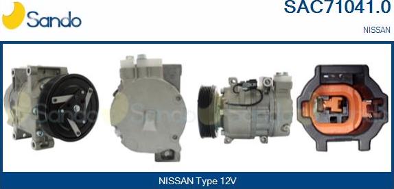 Sando SAC71041.0 - Compresseur, climatisation droxauto.com