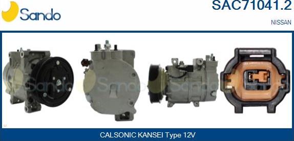 Sando SAC71041.2 - Compresseur, climatisation droxauto.com