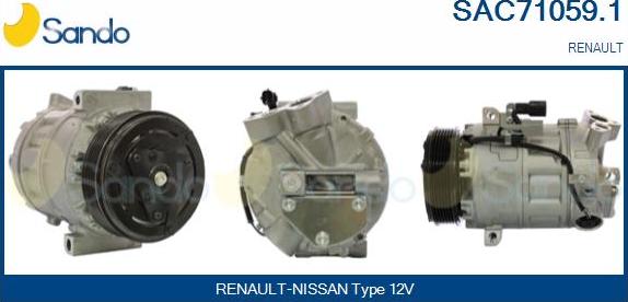 Sando SAC71059.1 - Compresseur, climatisation droxauto.com