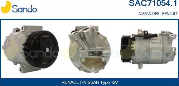 Sando SAC71054.1 - Compresseur, climatisation droxauto.com