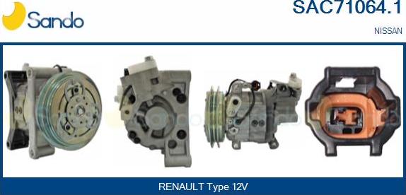 Sando SAC71064.1 - Compresseur, climatisation droxauto.com