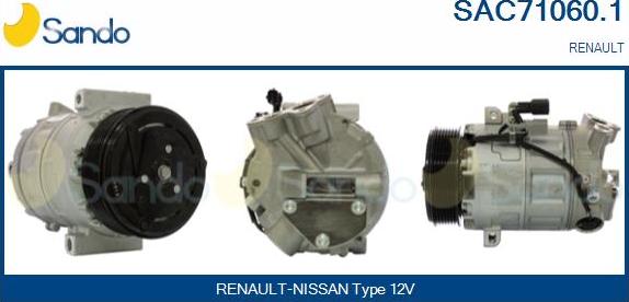 Sando SAC71060.1 - Compresseur, climatisation droxauto.com