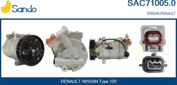 Sando SAC71005.0 - Compresseur, climatisation droxauto.com