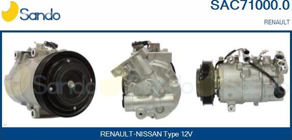 Sando SAC71000.0 - Compresseur, climatisation droxauto.com