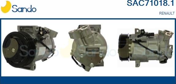 Sando SAC71018.1 - Compresseur, climatisation droxauto.com