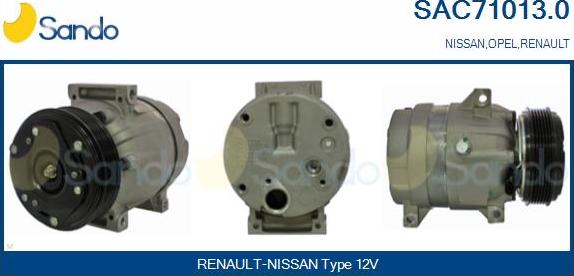 Sando SAC71013.0 - Compresseur, climatisation droxauto.com