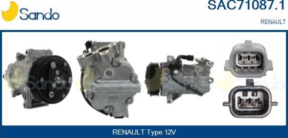 Sando SAC71087.1 - Compresseur, climatisation droxauto.com