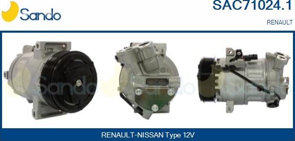 Sando SAC71024.1 - Compresseur, climatisation droxauto.com
