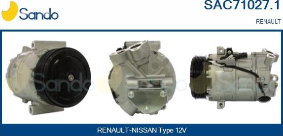 Sando SAC71027.1 - Compresseur, climatisation droxauto.com