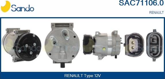 Sando SAC71106.0 - Compresseur, climatisation droxauto.com