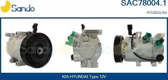 Sando SAC78004.1 - Compresseur, climatisation droxauto.com