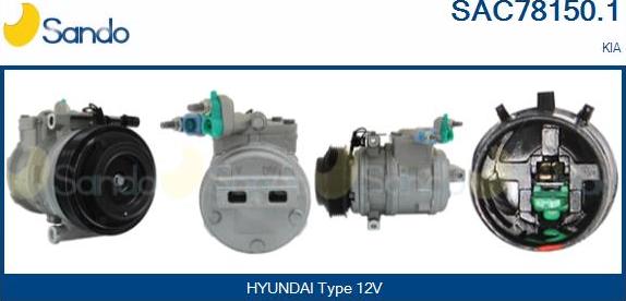 Sando SAC78150.1 - Compresseur, climatisation droxauto.com