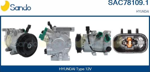 Sando SAC78109.1 - Compresseur, climatisation droxauto.com