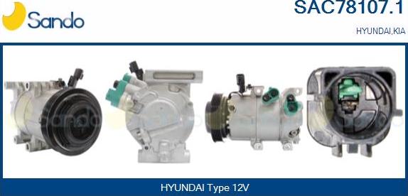 Sando SAC78107.1 - Compresseur, climatisation droxauto.com