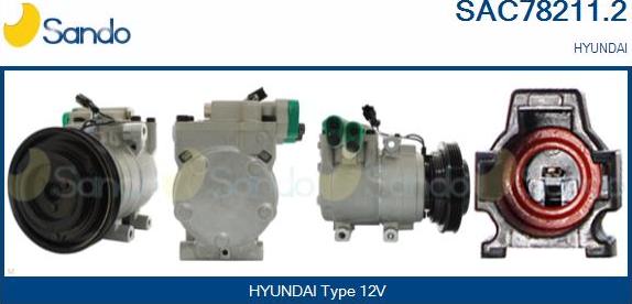 Sando SAC78211.2 - Compresseur, climatisation droxauto.com