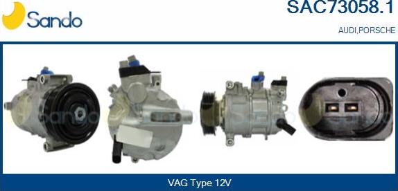 Sando SAC73058.1 - Compresseur, climatisation droxauto.com