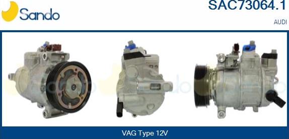 Sando SAC73064.1 - Compresseur, climatisation droxauto.com