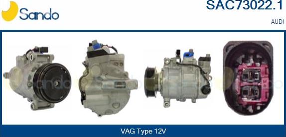 Sando SAC73022.1 - Compresseur, climatisation droxauto.com