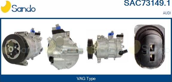 Sando SAC73149.1 - Compresseur, climatisation droxauto.com